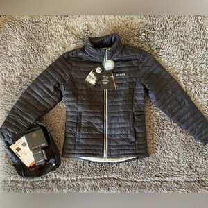 Ororo Women’s Heated Down Jacket Small Black 4-Zone Battery Included NWT